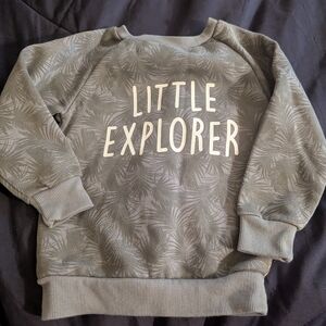 Primark Green Sweatshirt Little Explorer